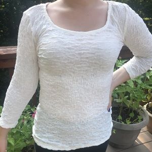 White Long Sleeve Top